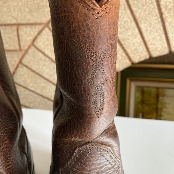 Ariat Brown Leather Roper Boots Men’s 9 main image 10